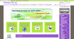 Desktop Screenshot of 63.snuipp.fr